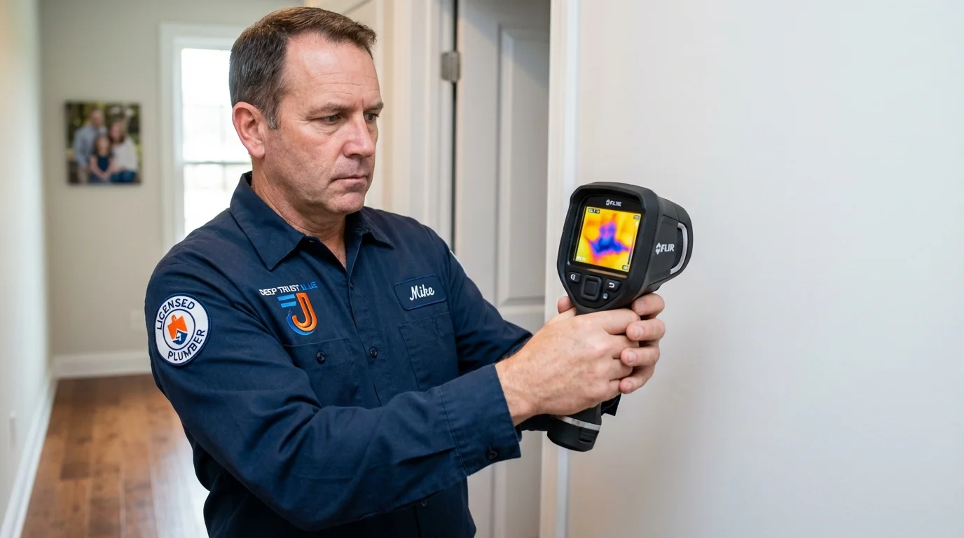 Thermal imaging leak detection by Johns Plumbing LLC in Hays